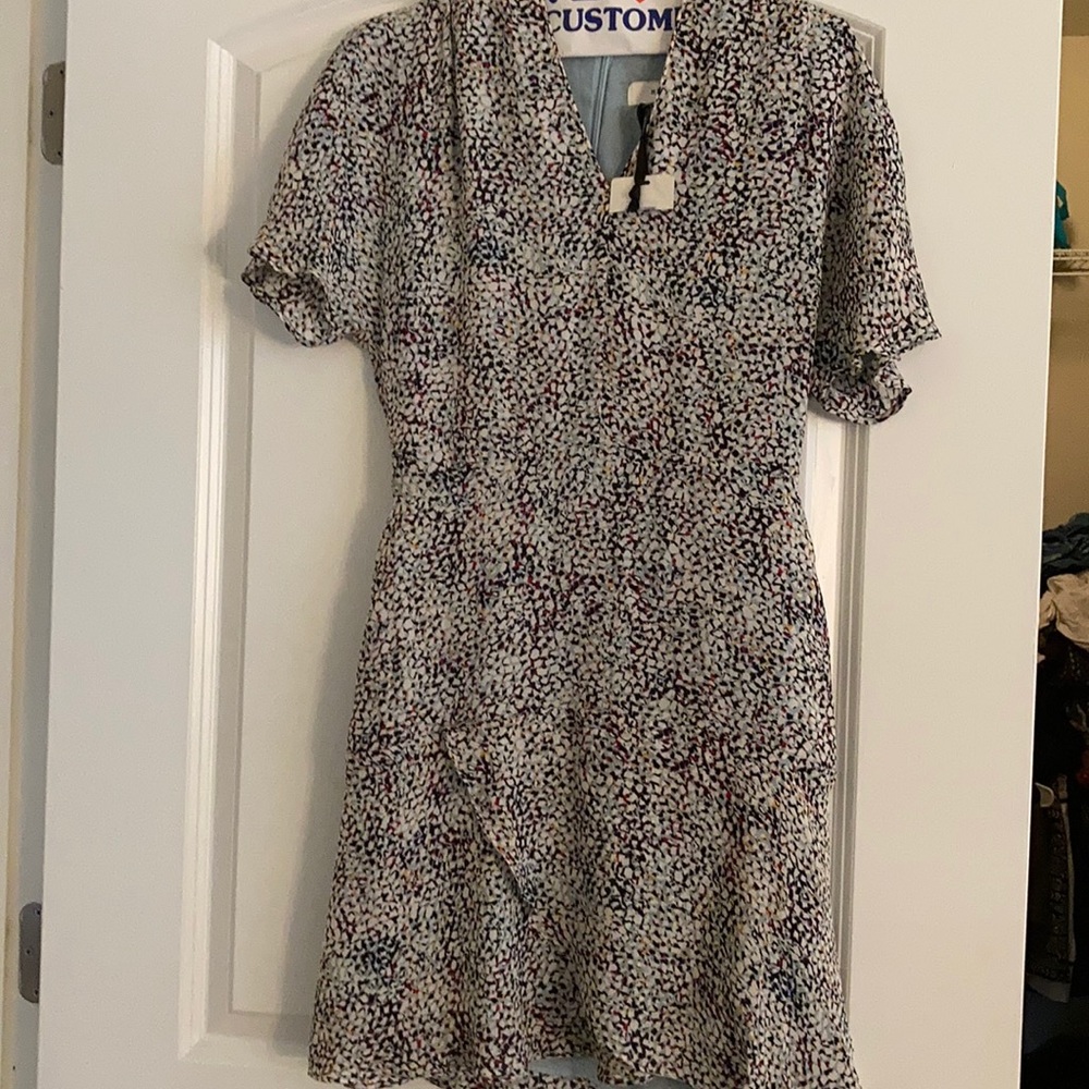 Reiss Silk multicolor shift dress size 4